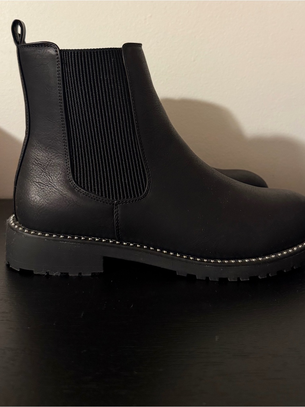 MIA Black Chelsea Chukka Boots with Lug Sole